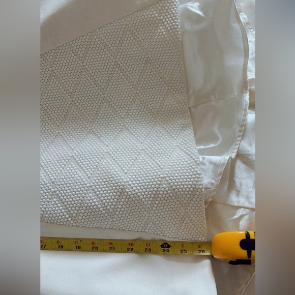 Black Halo Eve Strapless Wedding Dress Bachelorette White High Low Size 0 Bridal - Picture 11 of 12